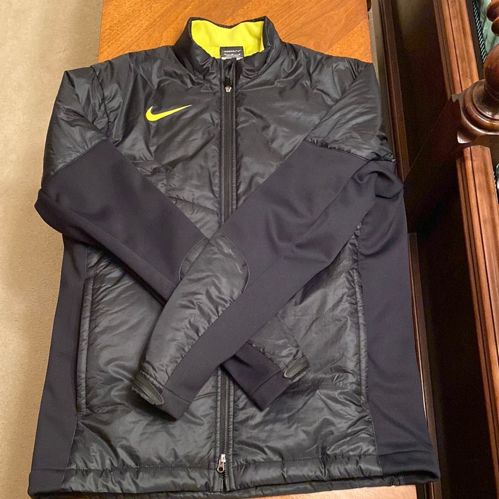 Nike Black and Yellow Men's Jacket